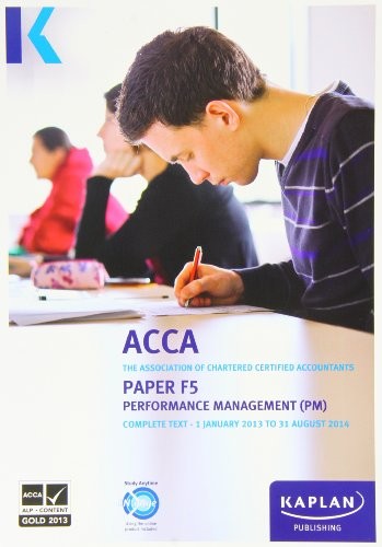 F5 Performance Management PM - Complete Text (Acca Complet... by Kaplan ...