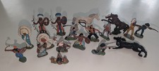      Vintage Britains LTD Wild West NATIVE AMERICAN Indians Hong Kong lot of 18