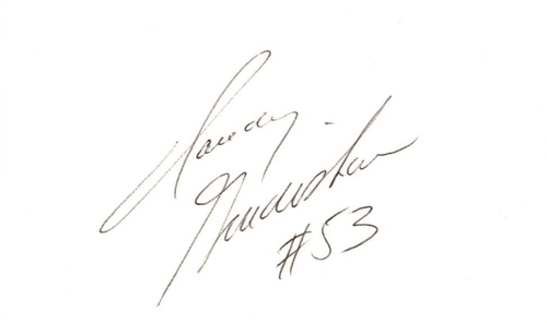 RANDY GRADISHAR - SCHEDA INDICE NFL 3X5 autografata (#2 di 2) - RANDY GRADISHAR