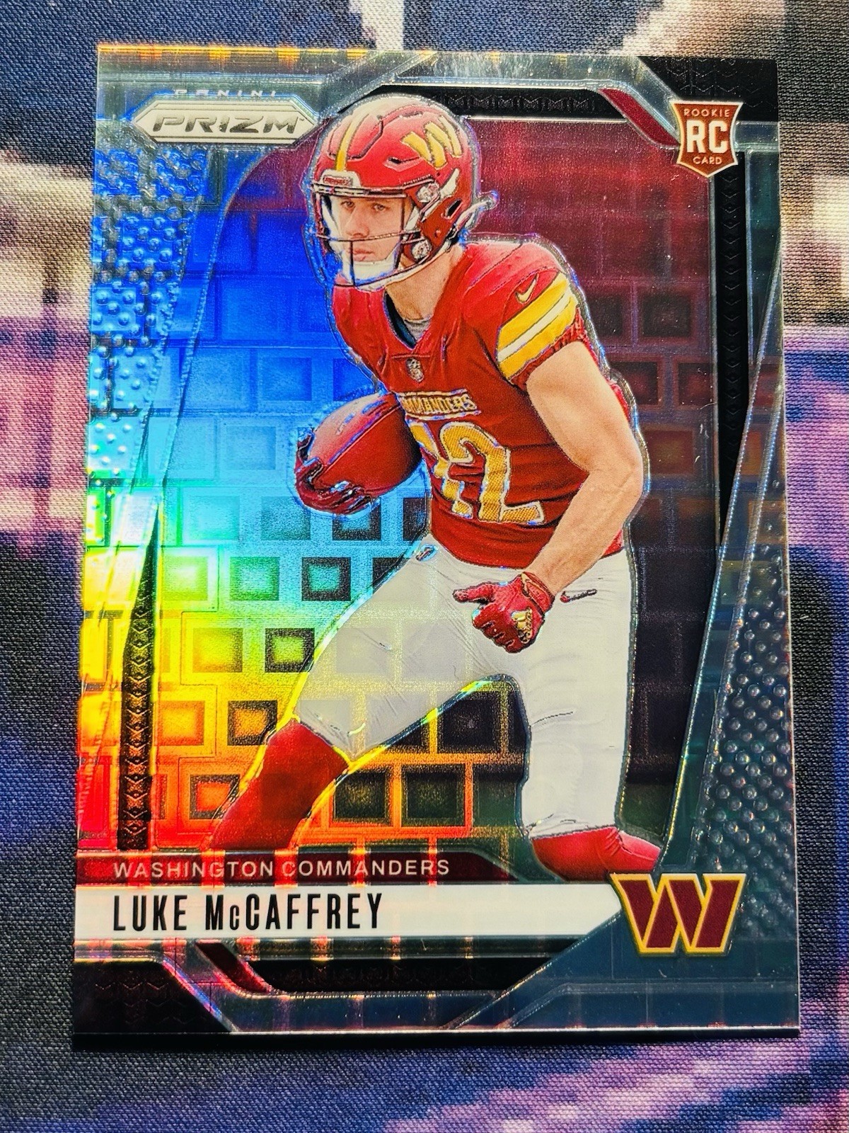 2024 Prizm Luke McCaffrey /400 Pandora Prizm #367 Commanders