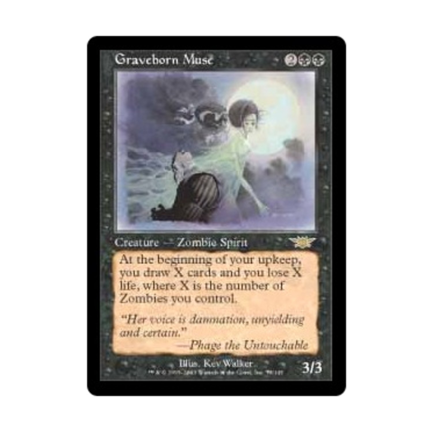 WotC MtG Legions Graveborn Muse (R) NM