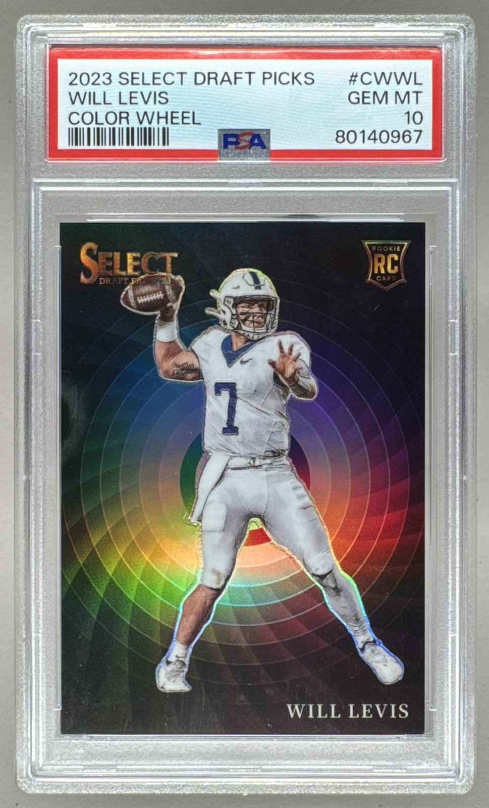 Will Levis Panini Select Draft Picks Color Wheel #CWWL Base