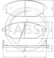 Plaquette de frein Hyundai GALLOPER