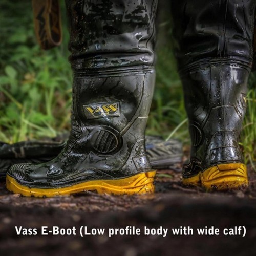 Vass-Tex Wide Boy 700E trampoliere pettorali impermeabili trampoliere da pesca UK 10-13 - Foto 3 di 6