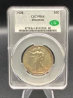 U.S. 1938 50c PCGS PR64 CAC Proof WitterBrick Walking Liberty Half Dollar