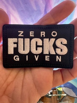 Zero Fs Given Patch Funny Moral Patch