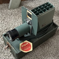 Argus 300 Desktop Slide Projector Blower Cooled 35 mm Green Gray Model 300