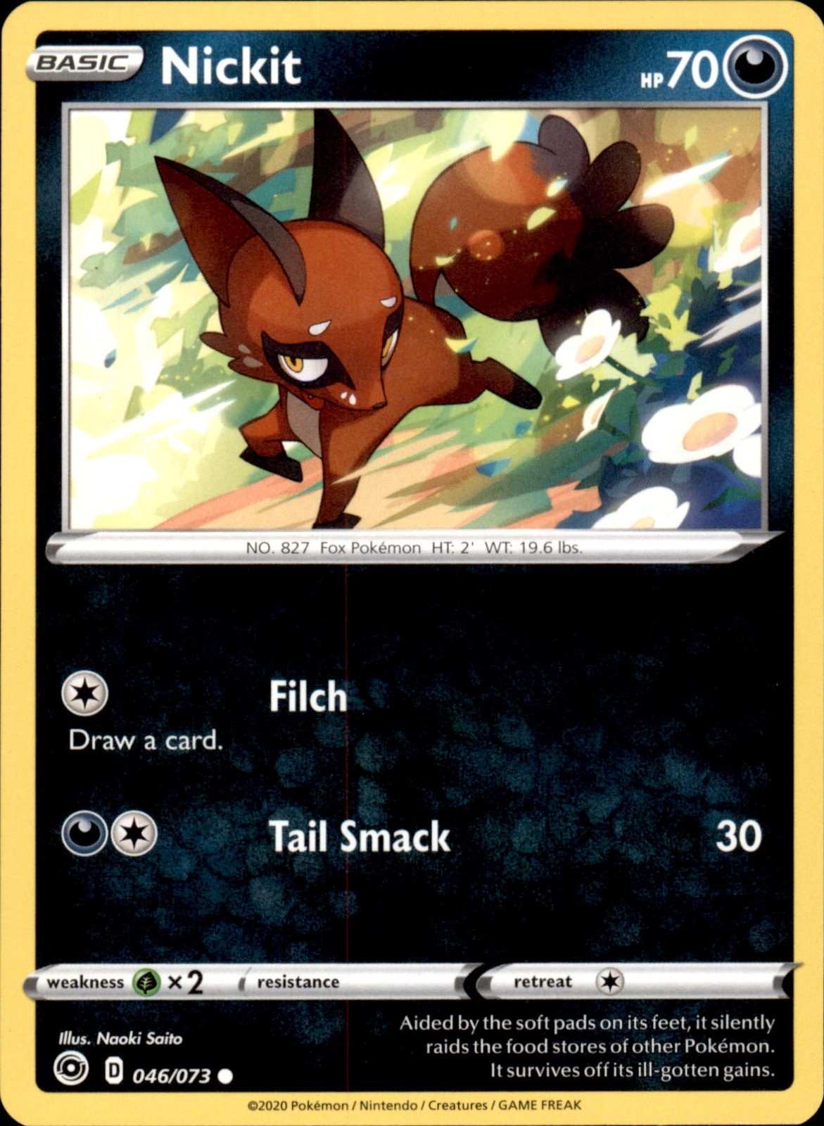 Nickit 46/73 Regular - Pokemon Champion's Path - LP