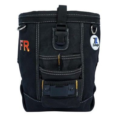 20-335 Heavy Duty Fire Resistant Fabric with Tape Clip Nylon Bolt Bag Black