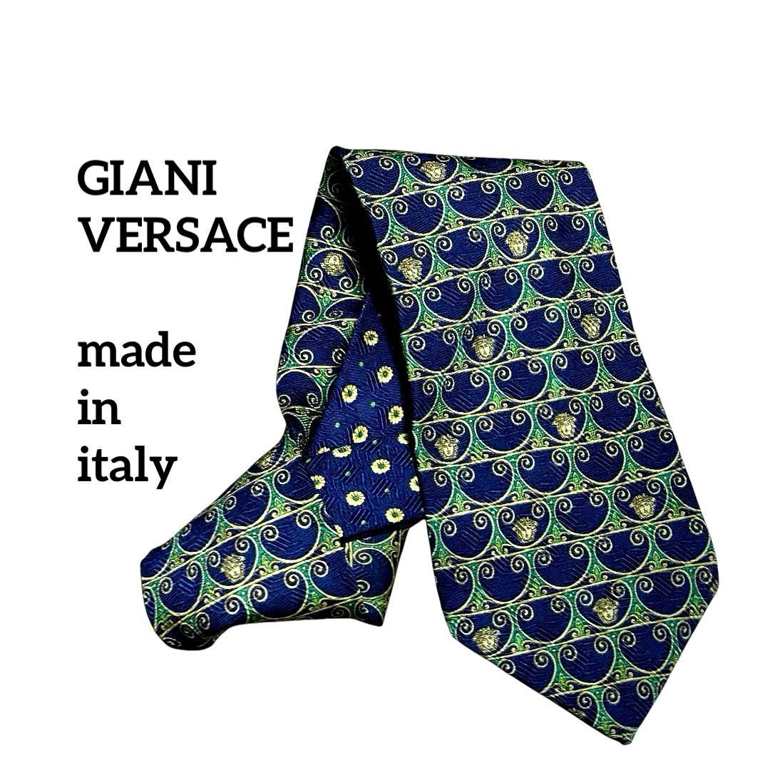 Auth GIANI VERSACE Tie Allover Pattern Multicolor… - image 1