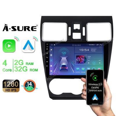 Android 15 Autoradio Für Subaru Forester XV WRX 2016-2018 2G+64G Carplay GPS RDS
