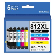 812XL T812XL Ink Cartridges For Epson WorkForce WF-7840 WF-7310 EC-C7000 WF-7820