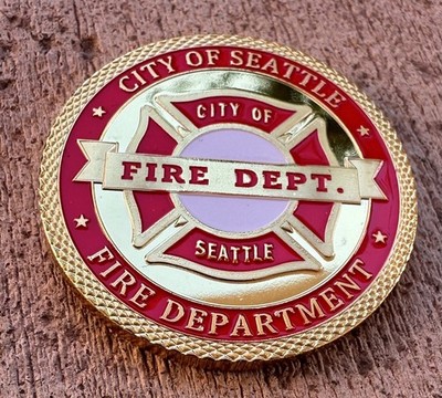 SEATTLE Fire Department Challenge Coin ·IN STOCK· ·FAST SHIPPING· ·NEW·