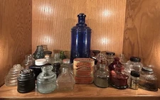 Antique And Vintage Ink Bottles And One Tin, Lot Of 27 Bottles