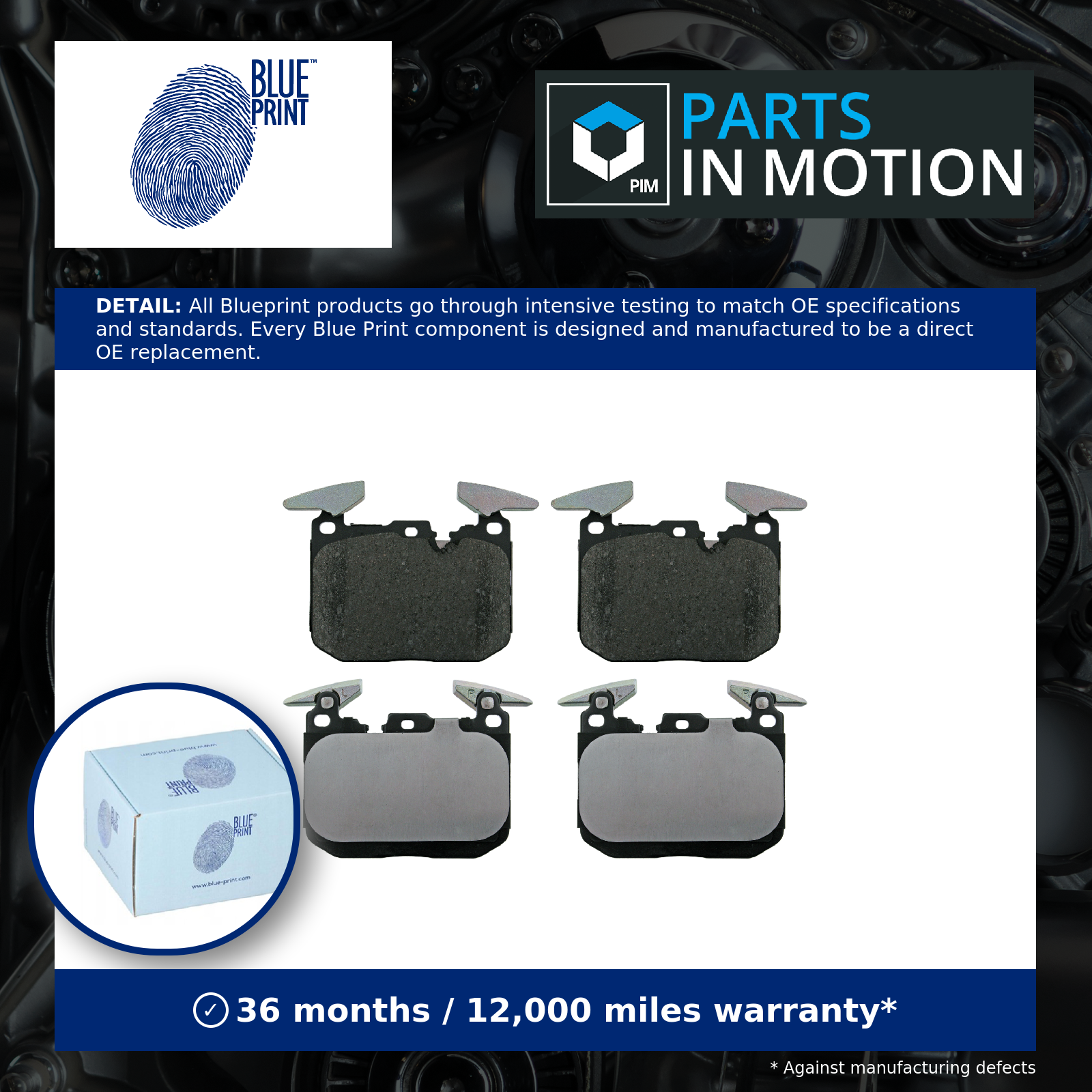 Blue Print Brake Pad Set - ADB114231 - Image 4