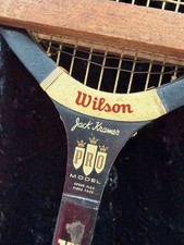 Wilson Jack Kramer Pro tennis racket with wooden racket press. Vintage!
