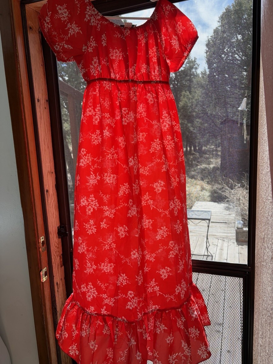 chinese dress ladies Waipio Off Shoulder Hibiscus Ankle Length Hawaiian Dress