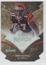 2008 Upper Deck Icons NFL Rookies Gold Die-Cut 8/75 Andre Caldwell #105 0j0