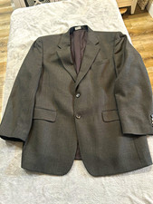 Jos. A. Bank Men's Gray Solid Suit Jacket 2-Button Notch Lapel Size 28