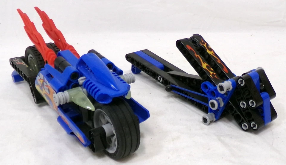 2004 LEGO Racers 8646 Speed Slammer Vélo Ensemble Complet Hors De La Boîte - Photo 2/4