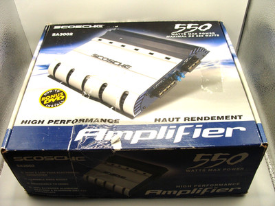 Scosche SA3002 2 Channel Car Amplifier   Open Box   Never Used   * Please Read
