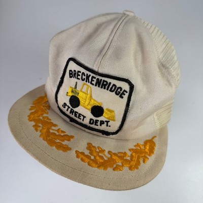 K-Products Breckenridge Street Dept Trucker Cap Herren Verstellbar Beige Creme