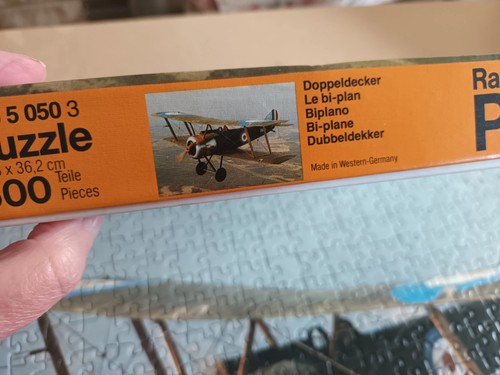 Complete Ravensburger Puzzle Rare Vintage 1982 DOPPELDECKER FLUGZEUG BI-PLANE - Bild 4 von 20