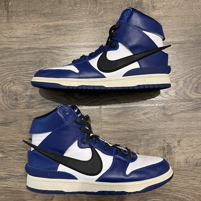 Nike SB Dunk High Ambush Deep Royal Blue White Black - Size 11 Used