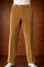 Vintage DAKS Men's Corduroy Trousers Tan Brown Cord Pants 34W 28L Classic Retro