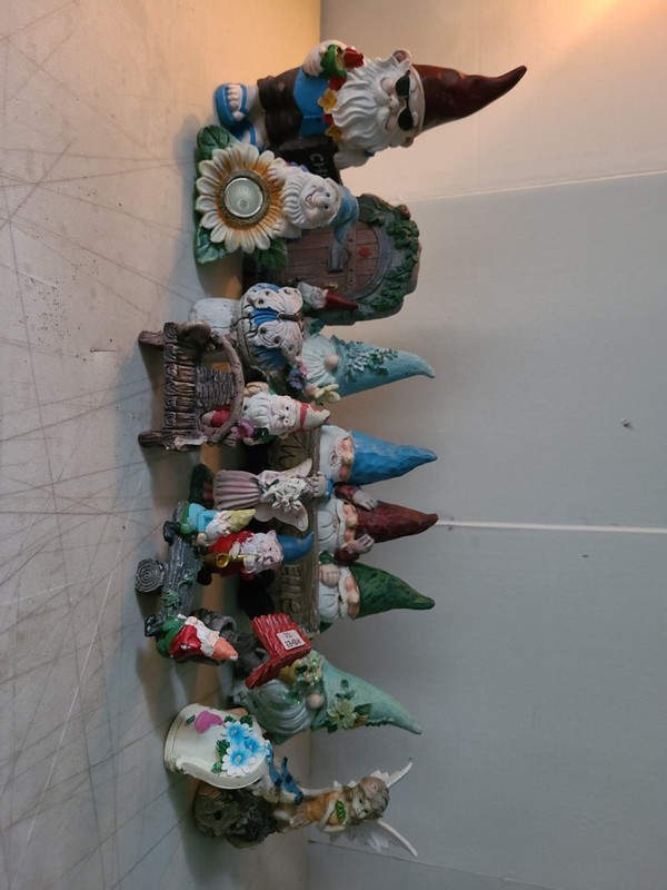 Set Of 15 Assorted Mini Garden Gnomes For Outdoor Decorating & Fairy Gardens