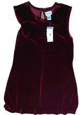Fashion Bug Red Velvet Dress Sleeveless Velour Size 12 NWT Whimsigoth Valentines