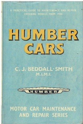 HUMBER HAWK MkI-VI SI-II SNIPE SI SUPER SNIPE MkI-IV SI-III '46-61 REPAIR MANUAL