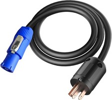 12AWG PowerCON Cable,NEMA 5-15p to PowerCON Connector,PowerCON AC Power Cable 20