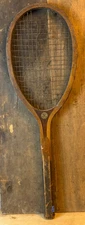 Antique NJ MAGNAN Ca. 20s-30s North Attleboro Mass "FAIRFIELD" Tennis Racket T6
