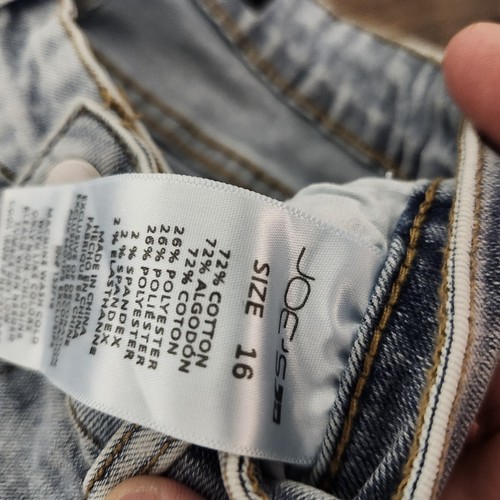 New Joe's Jean Girl's Splatter Crop Jeans in Bleach Splash Mid Rise Skinny Sz 16 - Picture 7 of 11
