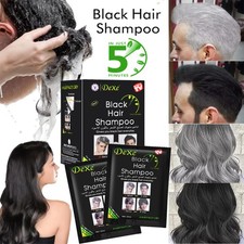 Dexe Black Hair Dye Shampoo 5 minutes Instant Hair Blackening Natural Herbal Dye
