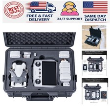 Heavy-Duty Waterproof Hard Case for DJI Drones - Fits Mini 4 Pro & 7 Batteries