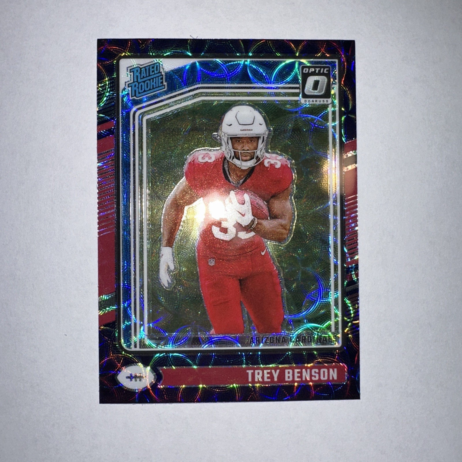 2024 Panini Donruss Optic - Rated Rookie Trey Benson #293 Purple Shock Prizm