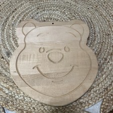 Winnie the Pooh Bear Head Wood Relief Wall Decor 14" x 12.5"