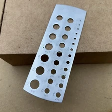 Fraction Sizes Twist Drill & Rod Gage LA SPIEVAK Corp With Decimal Metric Equals