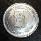 1oz Silver Bullion FROSTY A-MARK BELL & EAGLE style WE COMBINE SHIP #R844