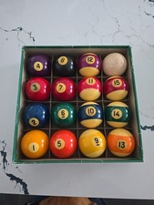 USED Billiard Belgium Made, believed To Be Aramith Pool Ball Set