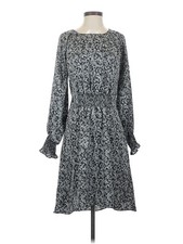H By Halston Women Gray Casual Dress S