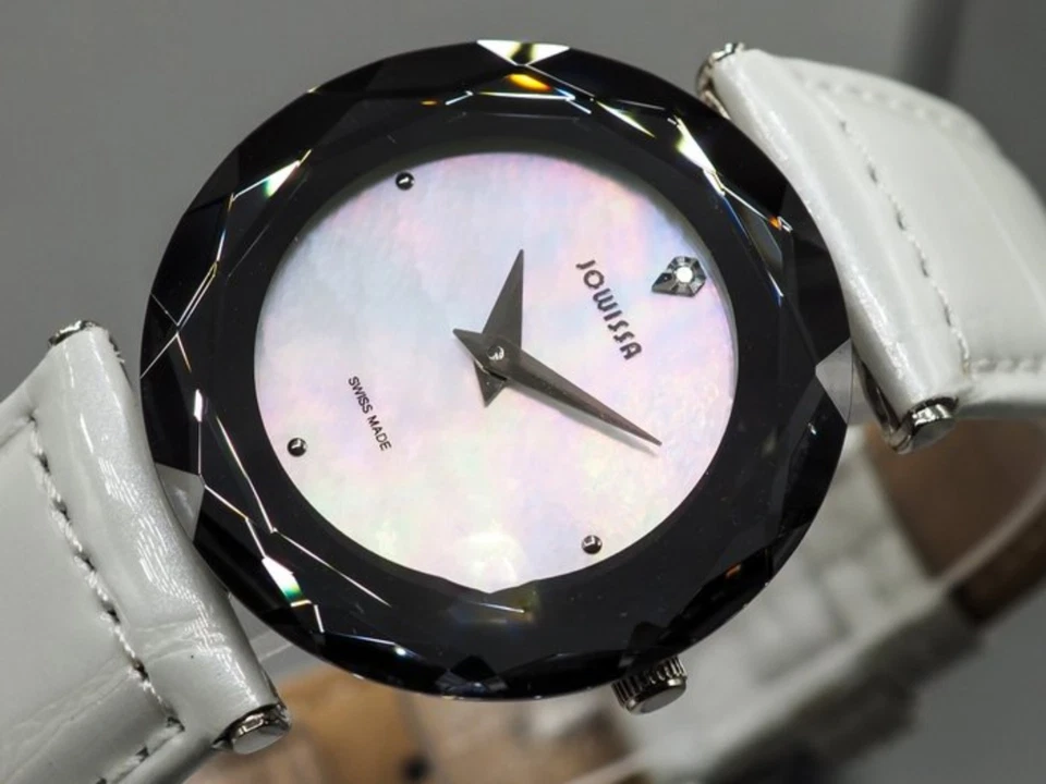 Jowissa "Diamante Safira" • Cristal de Zafiro Ronda Chapado en Oro 762 Foto 4 de 4