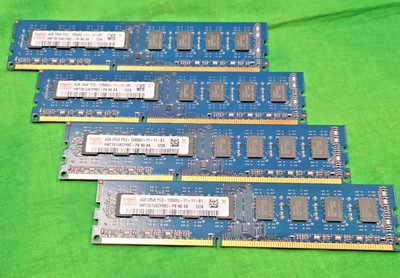 SK Hynix 4GB 2Rx8 PC3-12800U HMT351U6CFR8C-PB Desktop memory LOT OF 4 PCS