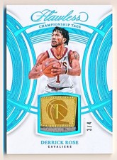 2024-25 Flawless Derrick Rose Championship Tags Tag Patch SP #CHT-DR2 (3/4)