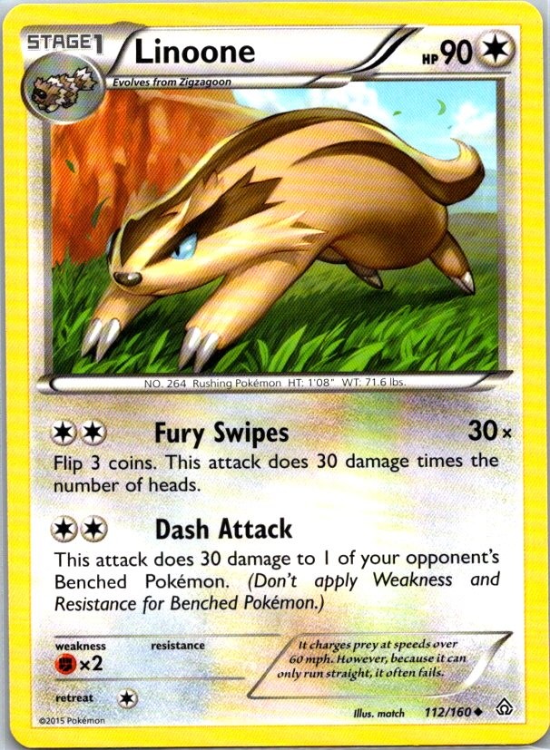 Linoone Uncommon XY - Primal Clash 112/160 LP