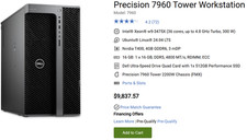 Dell Precision 7960 Tower - T7960 Workstation w/ W9-3475x