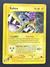Skyridge Raikou 28/144 E-Reader Pokemon Card 2003 HP on eBay