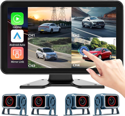 10.1''Car Dash Cam DVR System for Truck/ RV/ Caravan/ Motorhome Wireless CarPlay